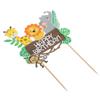 Theme Happy Birthday Birthday Party Decor Jungle Animals Cake Toppers Cake Decoration Cake Picks