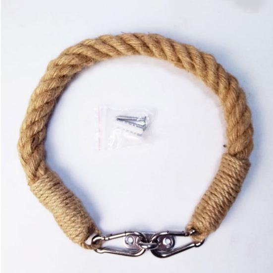 Twine Toilet Roll Holder Wall-Mounted Toilet Paper Holder Rustic Twine Rope Paper Roll Dispenser for Bathroom Organization