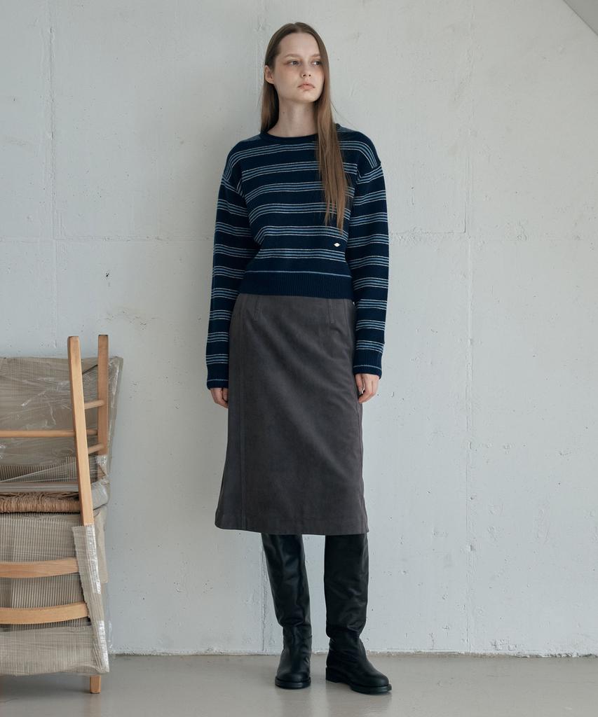 AHWE Multi Stripe Knit_Navy