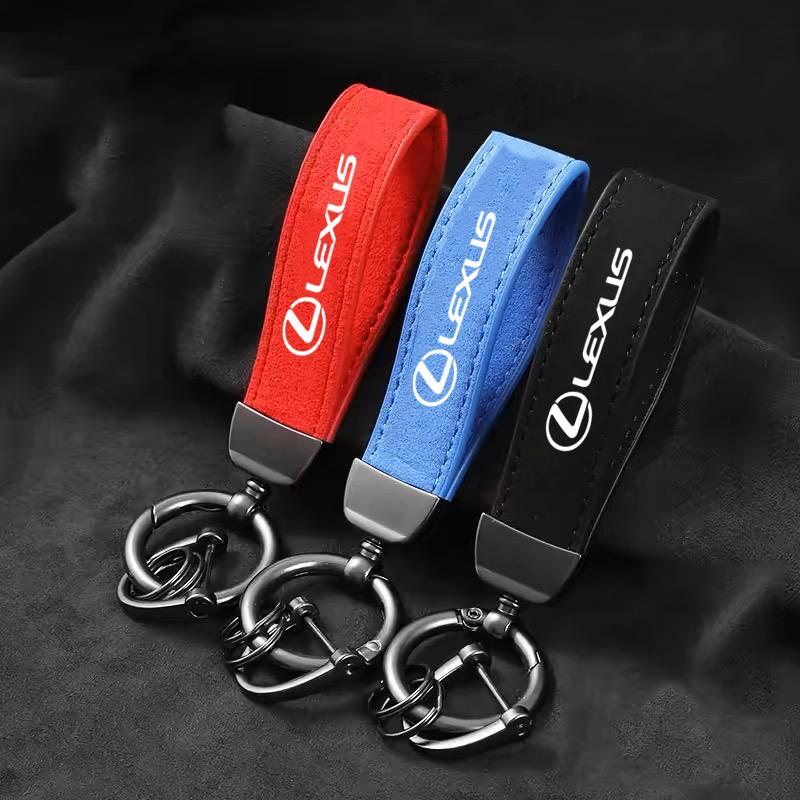 Car Zinc Alloy Leather Keychain Keyrings Accessories For Lexus GS IS LS500h ES260 ES300h RX350h NX260 UX260 LM LC RZ450e TX RC