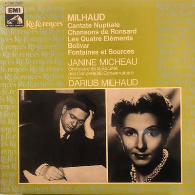 LP Запись ДАРИУС МИЙО, ЖАНИН МИШО, ОРК - Свадебная кантата / Песни Ронса 2C05173075 La Voix De Son 1982 Франция Классика Б/У