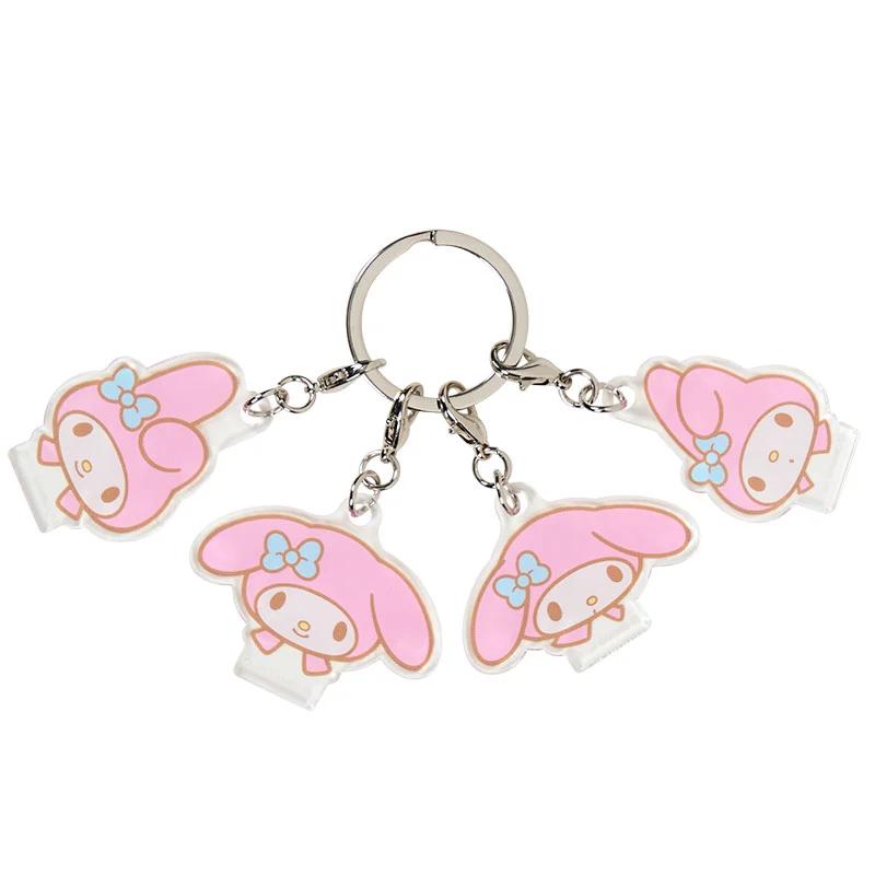 Акриловый брелок Sanrio My Melody из 4 частей ( лицо ) НОВЫЕ персонажи Sanrio