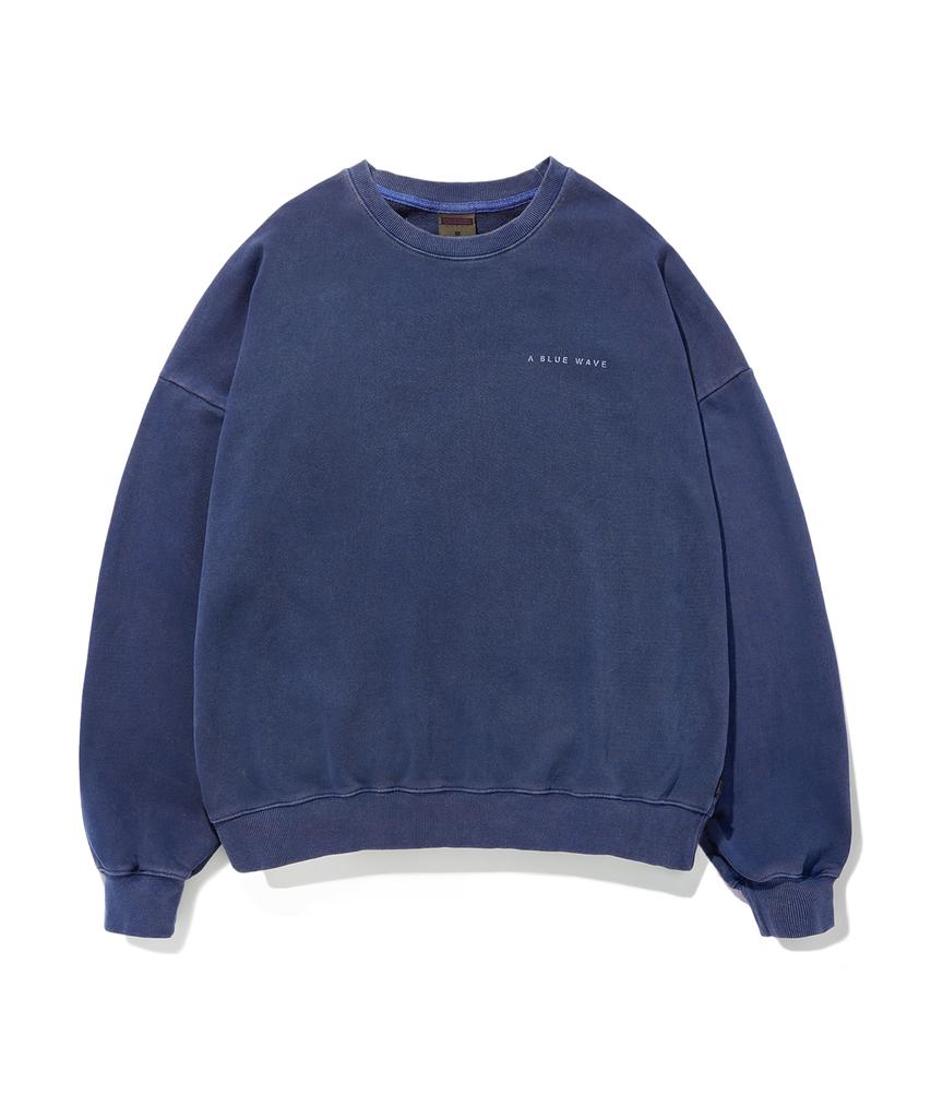 Свитшот Peullukeu Blue Wave Pigment Темно-синий Fmt757