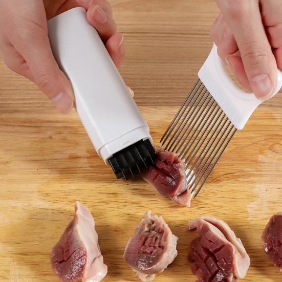 Инструмент для резки мяса из нержавеющей стали с крышкой Креативный кухонный резак