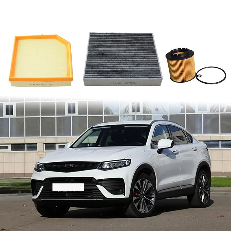 3pcs Filter Set For GEELY Tugella 1.5T XINGYUE FY11 JLH-3G15TD Engine Flow Cabin Air Oil Filter Kit Car Replacement Parts