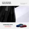 YZ для Tesla Model 3 Y 2025-2025 Комплект звукоизоляции дверного уплотнения, уплотнитель края автомобиля, звукоизоляция, аксессуары для предотвращения шума