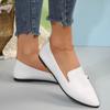 2025 Slip On Loafers Breathable Stretch Ballet Shallow Flats Women Soft Bottom Pointed Toe Boat Shoes Plus Size 43