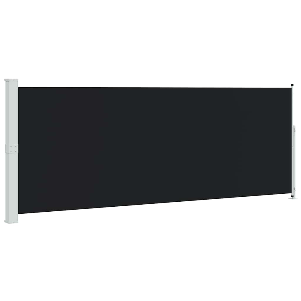 Retractable Side Awning 180x500 cm Black
