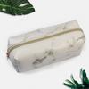 Makeup Brush Travel Organizer Cute Pencil Case Pen Box Zipper Bags Marble Makeup Storage Bathroom Supplies