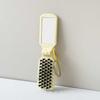 Unisex Portable Folding Pig Bristle Travel Comb: Compact & Massage-Ready