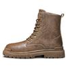 Fashion Men's Boots Autumn Winter Trendy All-match Leather Fashion Shoes New High-top Wear-resistant Classic Simple Style Casual Boot