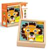 DJECO Turna Animo Puzzle, Picture Matching Cube Puzzle, Educational Wooden Animal Montessori Toy for Ages 2 and 3, Boys and Girls, Toddlers, Baby
