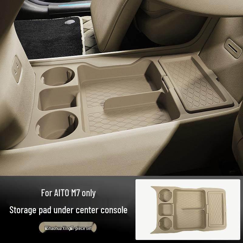 Huawei AITO Wenjie M7 Center Console Lower Layer Storage Organizer - Car Interior Accessory