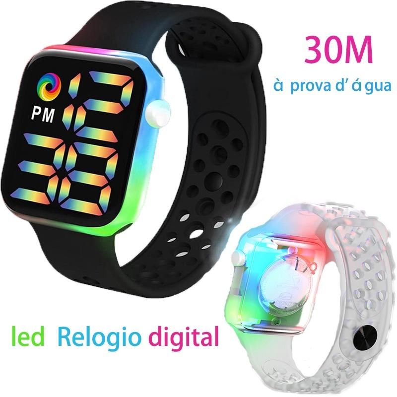 30M Waterproof LED Color Unisex Digital Watch