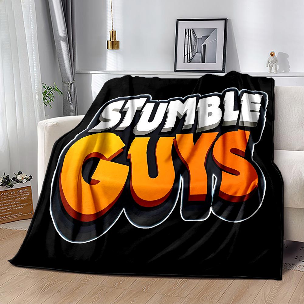 Stumble Guys: Fun Adventure Flannel Blanket-Soft and Suitable for Sofas,Beds,Offices,Travel,All Seasons,Great Gift for Holidays and Birthdays.