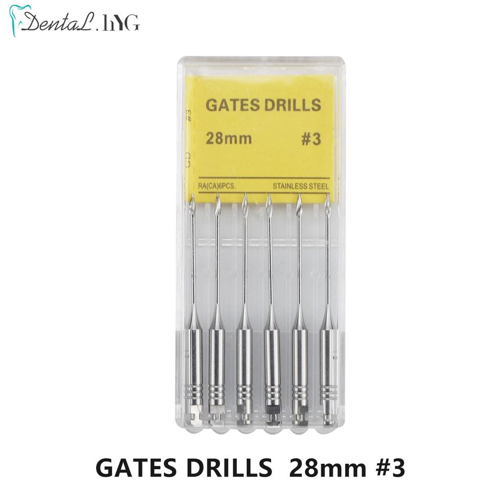 Dental Engine Use Endodontic Gates Drill Peeso Reamers Glidden Rotary 28mm/32mm #1-6 Stainless Steel Endo Files Dentist Material