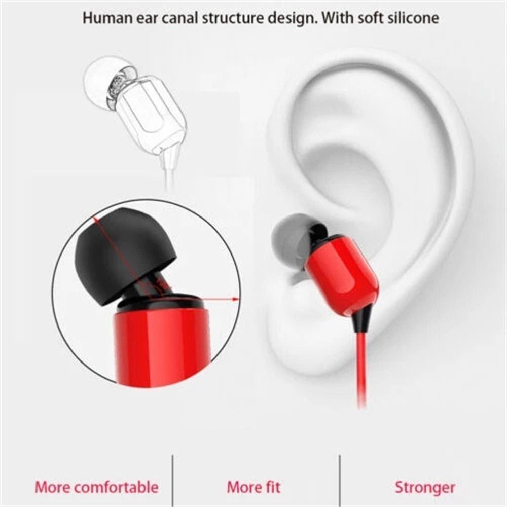 White Black Red Monitor Headphone Wires Headphone Stereo Earbuds Wired Earphone In-Ear Earphone