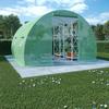 VidaXL Greenhouse 300x300x200 Cm Green Galvanized Steel Garden Greenhouse Vegetable Shelters 45534