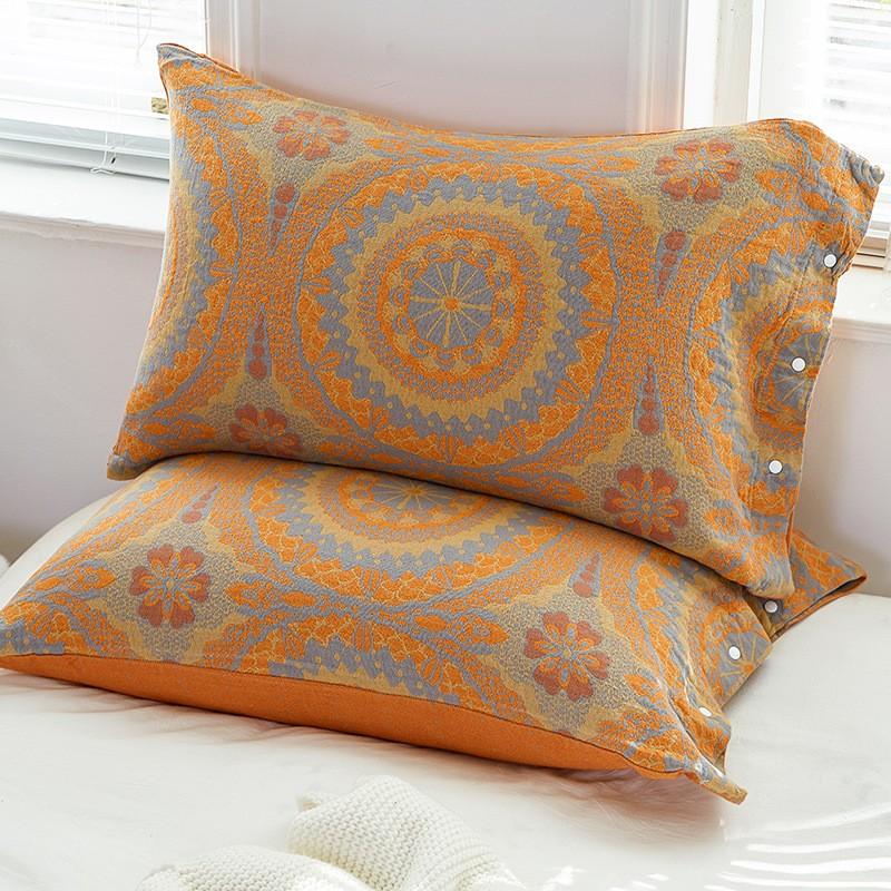 2 шт. 100% марля хлопок супер мягкая наволочка 50x75 см дышащая наволочка для пар декоративное постельное белье спальня домашнее использование