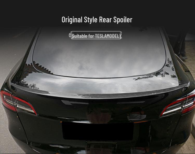 Задний спойлер Tesla Model Y High-Performance из углеродного волокна - Аксессуары версии Ya Huanxin