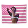 2025 Rapper Celebrity Tapestry Young Boy Music Art Poster Flag For Room Aesthetic Living Room Home Office Bedroom Party Tapestry