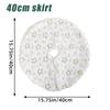 Высококачественная креативная юбка для рождественской елки 38/40 см Коврик-юбка для подножия рождественской елки Новогодние товары для дома для вечеринок
