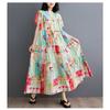 Летние новые свободные платья большого размера с модным принтом, тонкие, средней длины