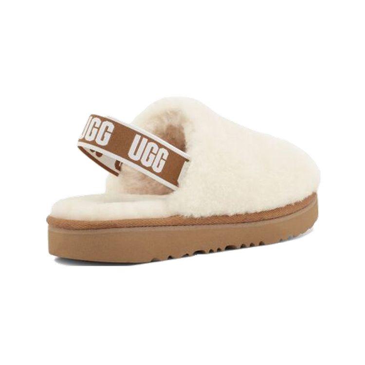 UGG Fluff Yeah Simple Casual Fashion Slippers Kids Slippers Off-White 1123633K-NAT