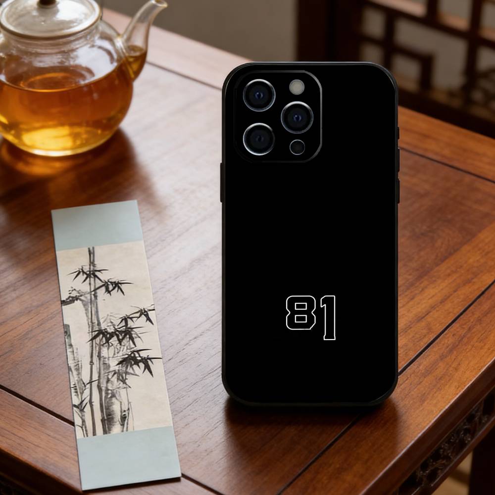 Чехол для телефона O-Oscar Piastri 81 Для iPhone 17, 16, 15, 14, 13, 12, 11 Plus, Pro Max, Другие Мягкий Черный Чехол