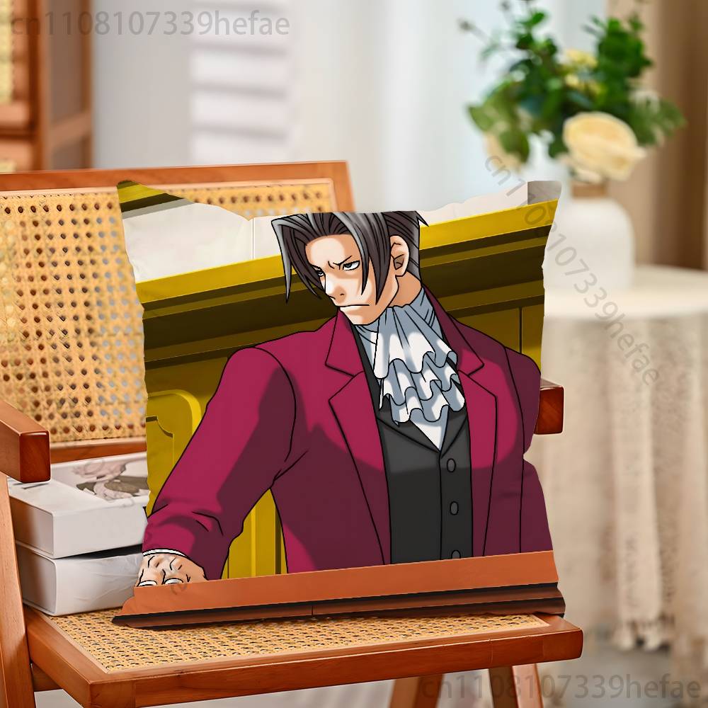 Игровой Чехол на Подушку AAce AAttorney Плюшевые Наволочки Домашний Декор Чехол на Подушку для Дивана Кровати Стула Гостиной