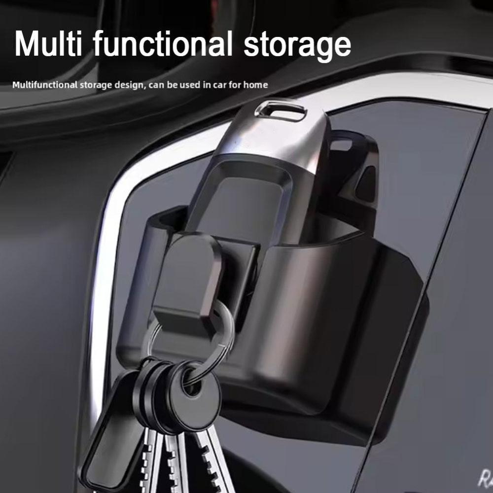 with Hanging Hook Car Key Holder Clip Compact Dashboard Organizer Car Stowing Tidying