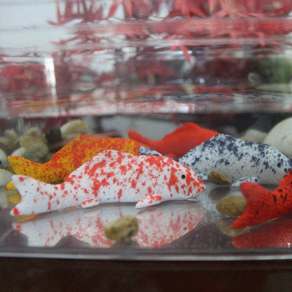 Simulation Mini Koi Fish Ornament Resin Crafts Small Fish  Statue Carp Figurines  Home Office Decor