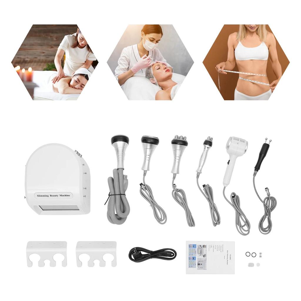 6-in-1 40K Ultrasonic Cavitation Device with Vacuum Lifting - Salon-Grade Body Slimming, Facial Firming & Beauty Machine