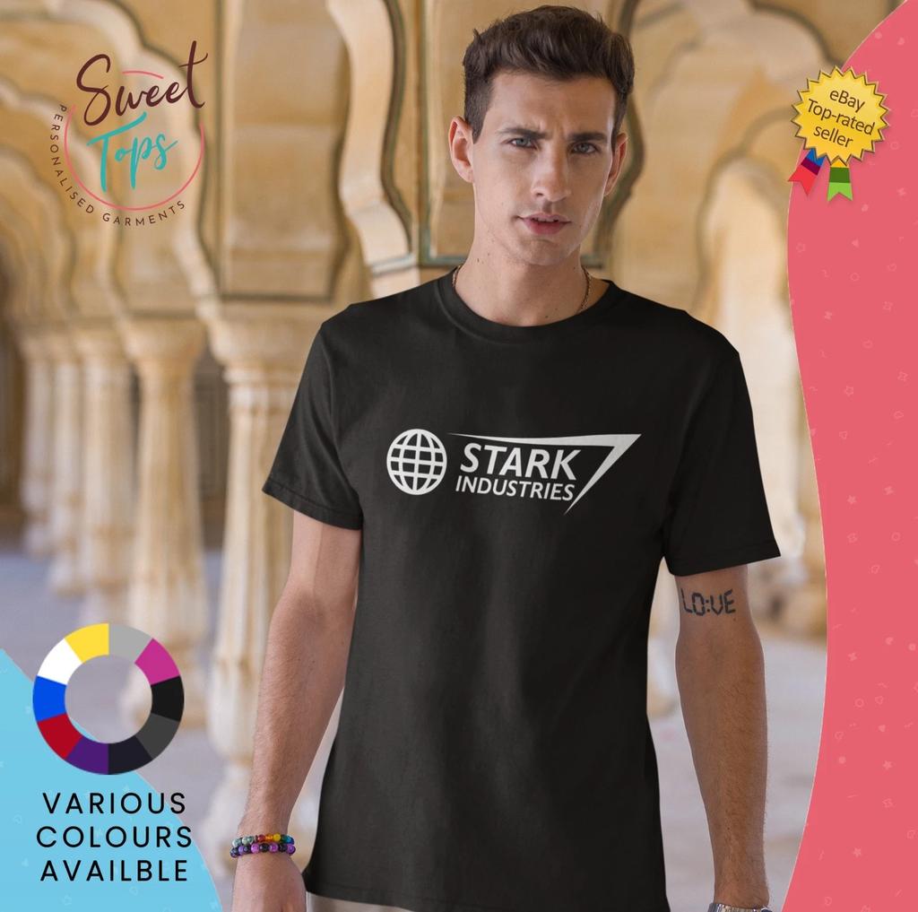 Stark Industries Adults Male Short Sleeve T shirt | Novelty | Gift | Superhero