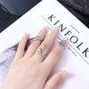 Серебряные корейские кольца на хвост Защитные кольца для ногтей Наборы колец Женские открывающиеся кольца Кольца для ногтей на пальцах