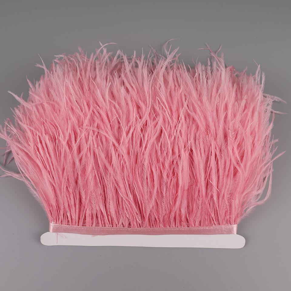 2М Страусиные перья на ленте для рукоделия шитья в платье декоративные перья на тесьме бахрома для одежды