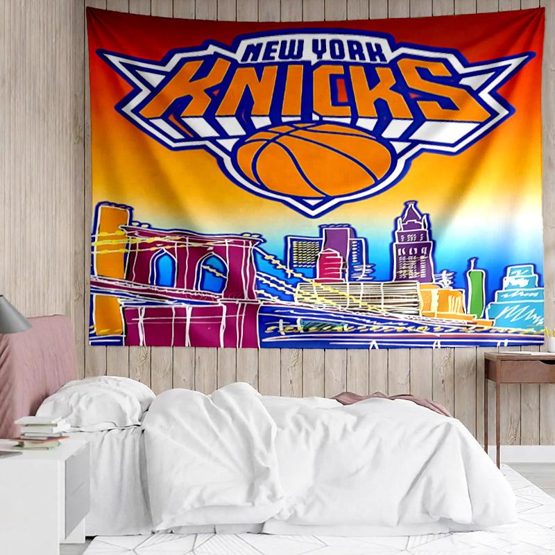 Knicks logo Tapestry for Bedroom Aesthetic Classroom Tapestries Wall Hanging for Living Room Dorm Office,Ideal Creative Gift