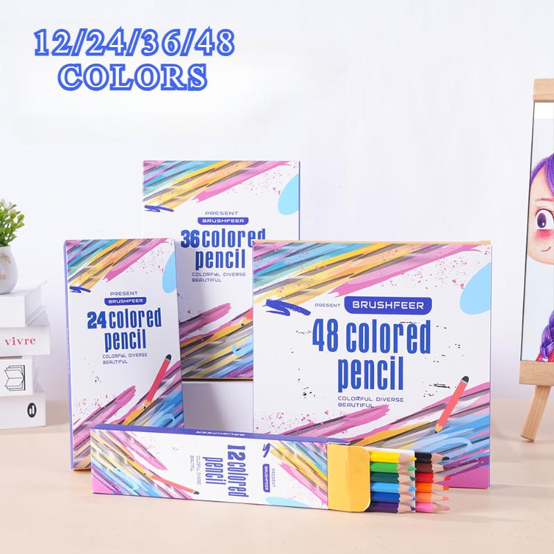 12/24/36/48 цветов масляный карандаш для художника профессиональный набор цветных карандашей для рисования эскизов для детей студентов рисование школьные принадлежности для рисования