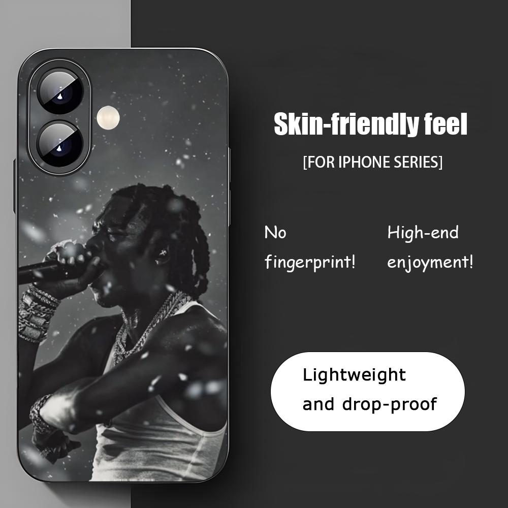 Cool Lil Ba-by D-Dr-ip rapMan Phone Case For iPhone 17 16 15 14 13 12 11 X XR XS 8 Plus Mini Pro Max Soft black Shockproof Cover