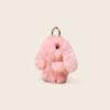 Bunny Plush Keychain With Flower Print For Bag Pendant Decoration Gift Kids