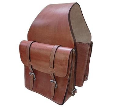 Седельная сумка Horse Western, простая натуральная коровья кожа, 10 Д x 10 Ш x 3½ Г