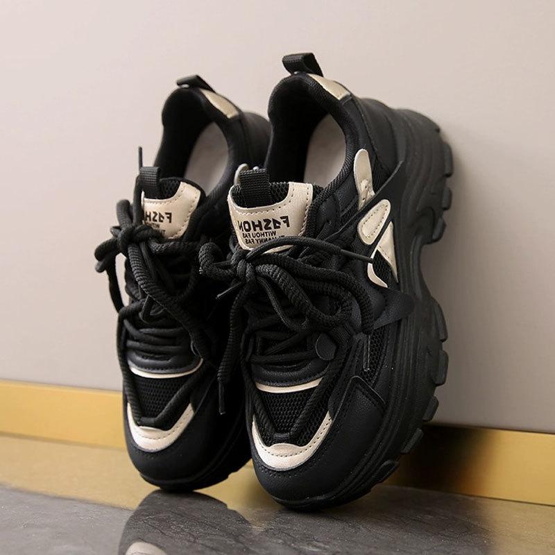 Универсальные маленькие кроссовки на платформе для увеличения роста мужские весенние новые дышащие сетчатые папины кроссовки женские