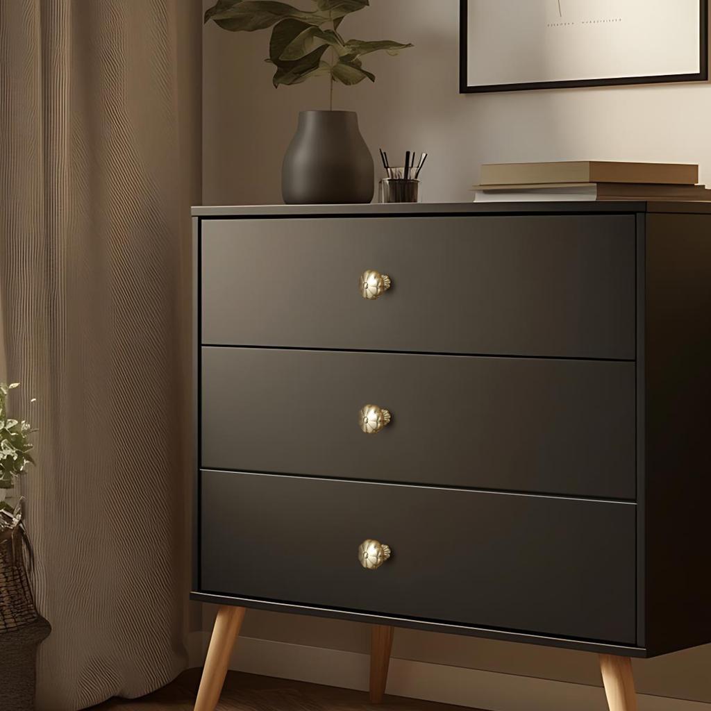 Modern Single-Hole Zinc Alloy Round Pulls Cupboard Wardrobe TV Cabinet Entryway Cabinet Nightstand Handle Furniture Hardware