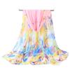 Chiffon Scarf for Women In Summer Ethnic Style New Style Gauze Scarf Korean Version for Women Versatile Sun Protection Shawl