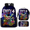 Around Poppy's Game Time Backpack Anime School Bag New Burden Reduction Ridge Protection Elementary School Backpack
