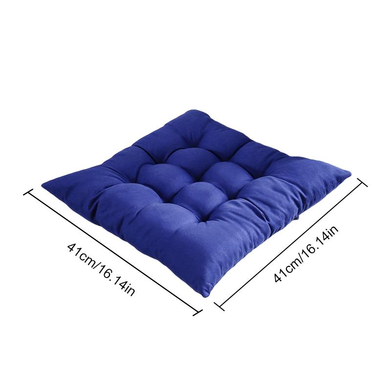 1PC Polyester Soft Cushions Solid Color Square Garden Chunky Home Textile Chair Cushion Thick Seat Pads Home Decoration