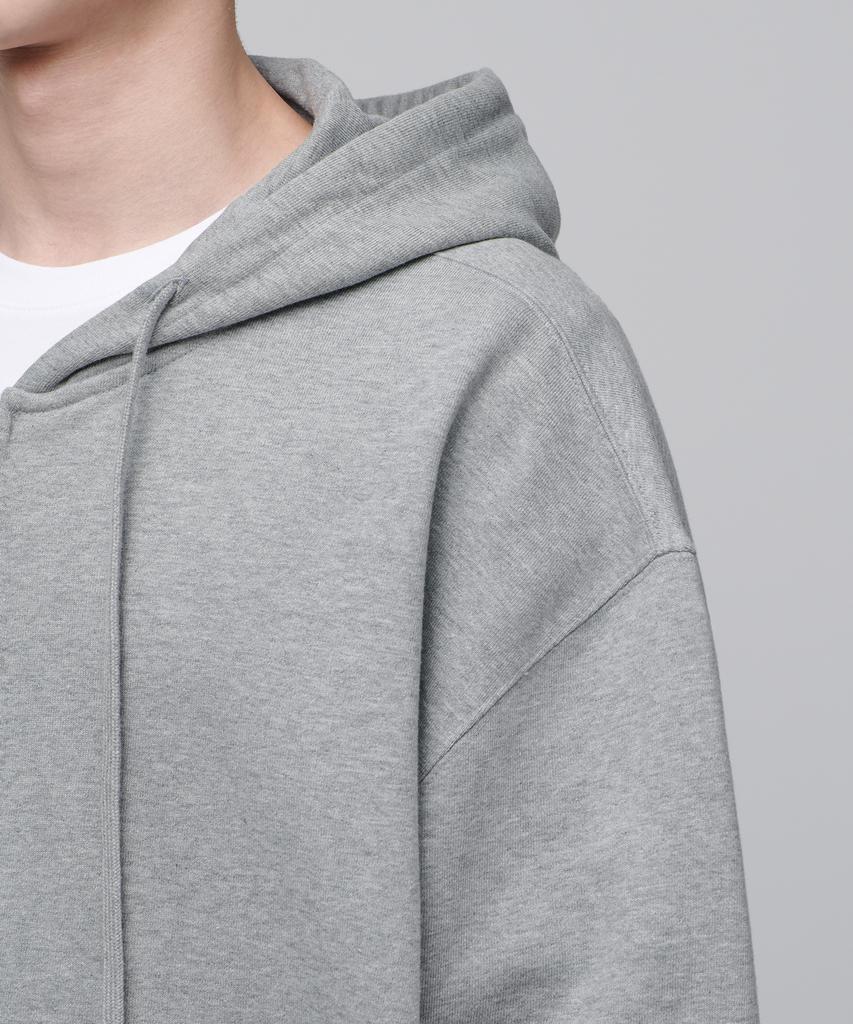 Musinsa Standard Extra Oversized Hooded Sweat Zip-Up [Medium Grey]