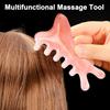4-in-1 Scalp Massager Comb Wide Tooth Combs Resin Gua Sha Tool for Head Facial Therapy Acupressure & Meridian Stimulation