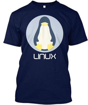 Плоская Linux T-футболка Сделано в США Размеры от S до 5XL