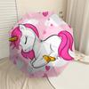 1PC unicorn hearts Umbrella-8-Rib Reinforced, Automatic Open, Lightweight & Durable, Cute Fashion Accessory for Outdoor, Beach or Casual Use, Beach Um